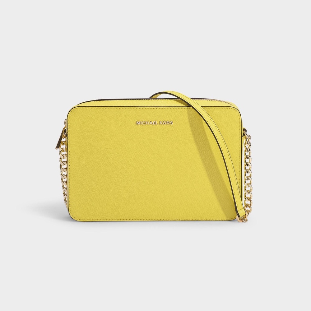 Michael Kors yellow jet set bag
